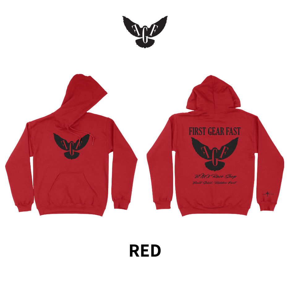 Heavyweight Hoodie – Classic Fleece Pullover Sweatshirt | First Gear Fast