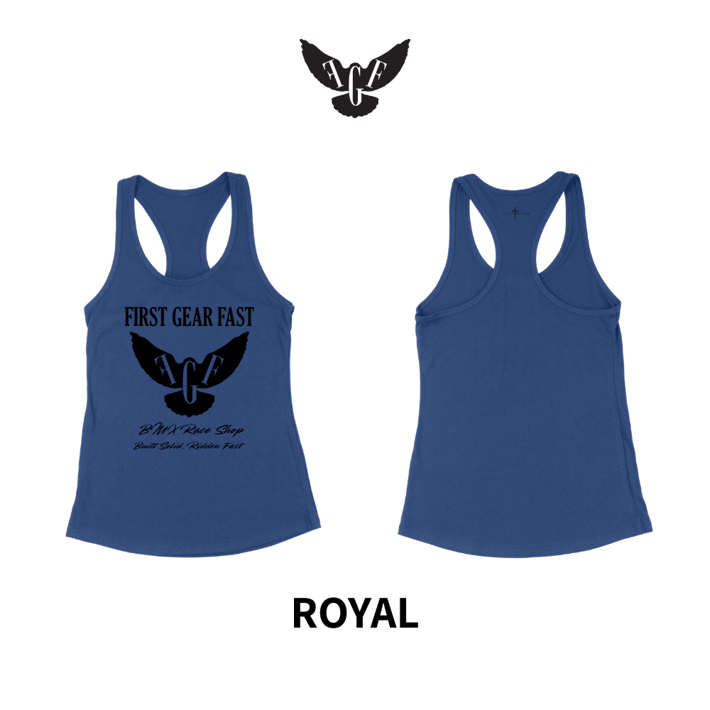 Premium Performance Racerback Tank Top – Soft Tri-Blend Athletic Women’s Tank | First Gear Fast