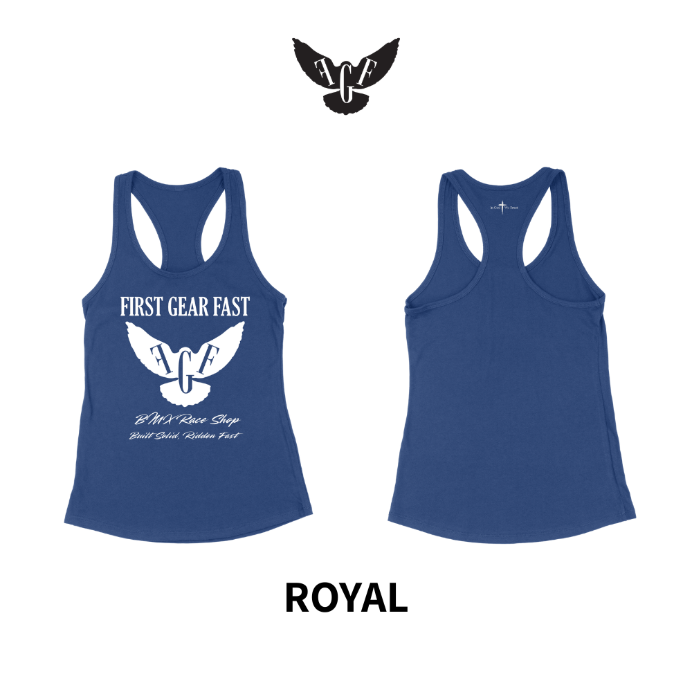 Premium Performance Racerback Tank Top – Soft Tri-Blend Athletic Women’s Tank | First Gear Fast