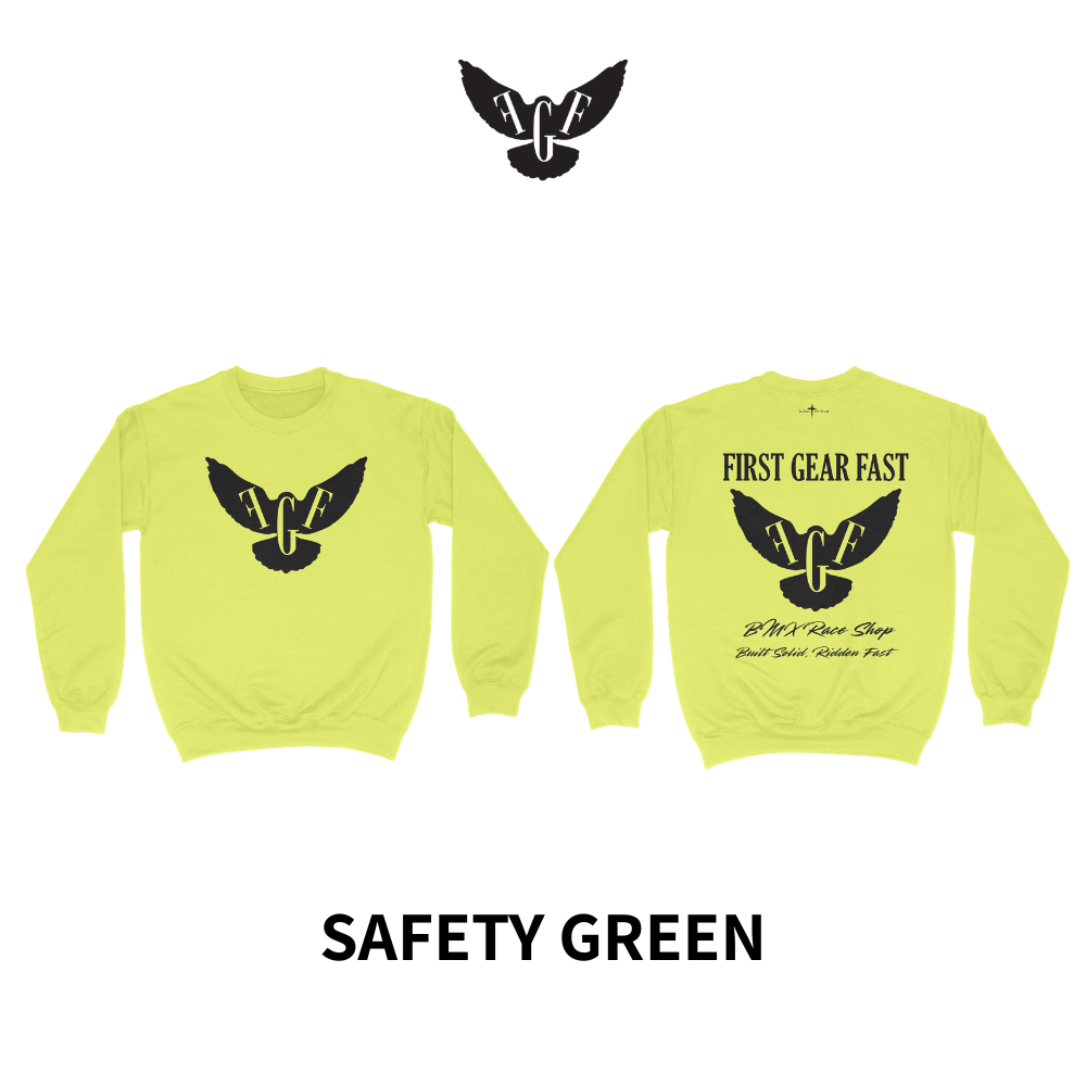 Heavyweight Crewneck Sweatshirt – Classic Fleece Pullover | First Gear Fast