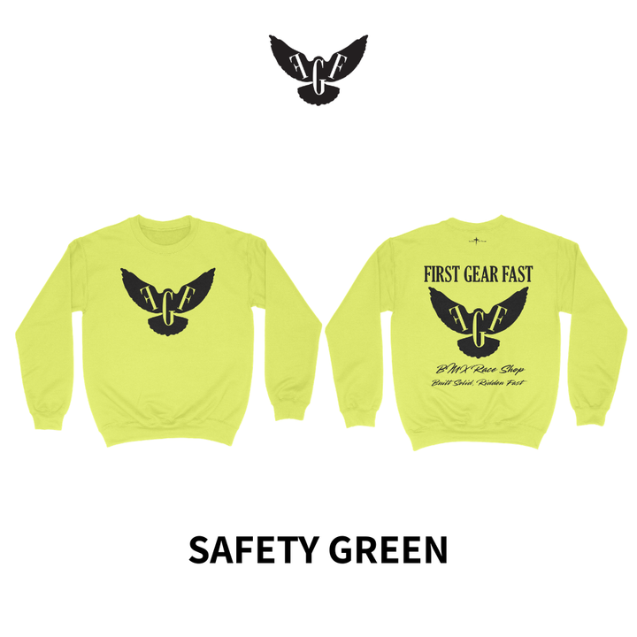 Heavyweight Crewneck Sweatshirt – Classic Fleece Pullover | First Gear Fast