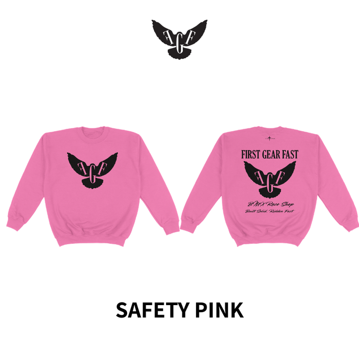 Youth Heavyweight Crewneck Sweatshirt – Classic Fleece Pullover | First Gear Fast