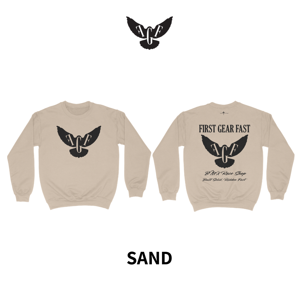 Heavyweight Crewneck Sweatshirt – Classic Fleece Pullover | First Gear Fast