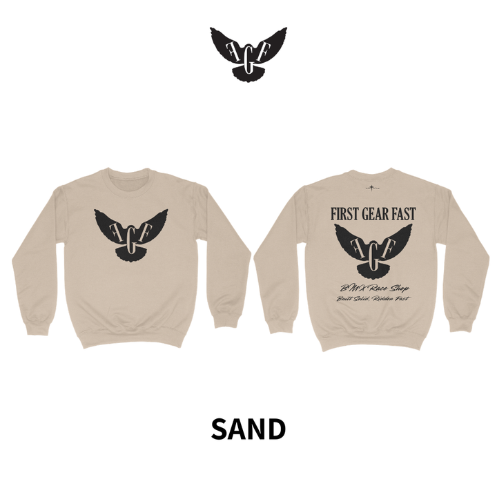 Heavyweight Crewneck Sweatshirt – Classic Fleece Pullover | First Gear Fast