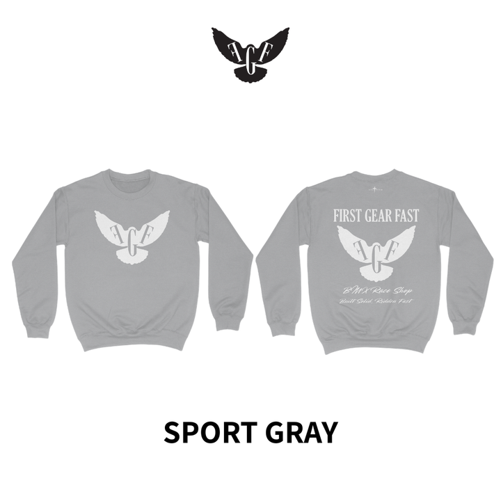 Heavyweight Crewneck Sweatshirt – Classic Fleece Pullover | First Gear Fast