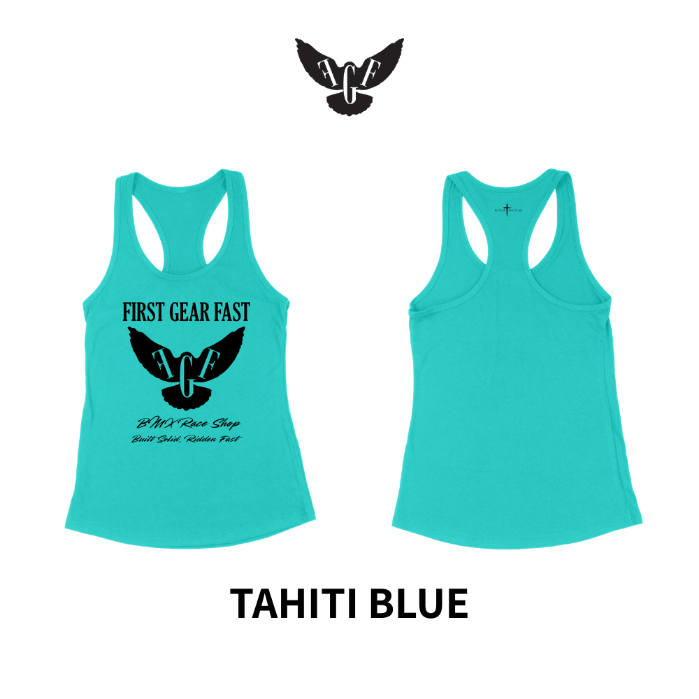Premium Performance Racerback Tank Top – Soft Tri-Blend Athletic Women’s Tank | First Gear Fast