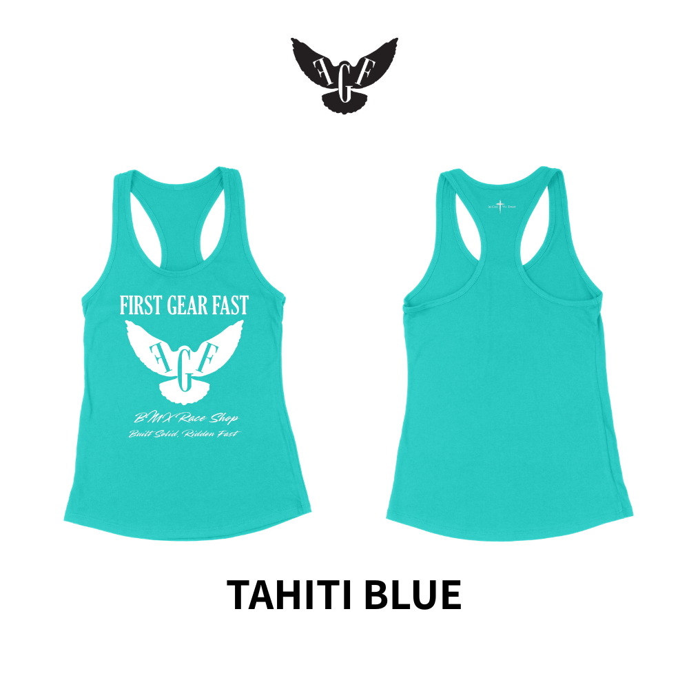 Premium Performance Racerback Tank Top – Soft Tri-Blend Athletic Women’s Tank | First Gear Fast