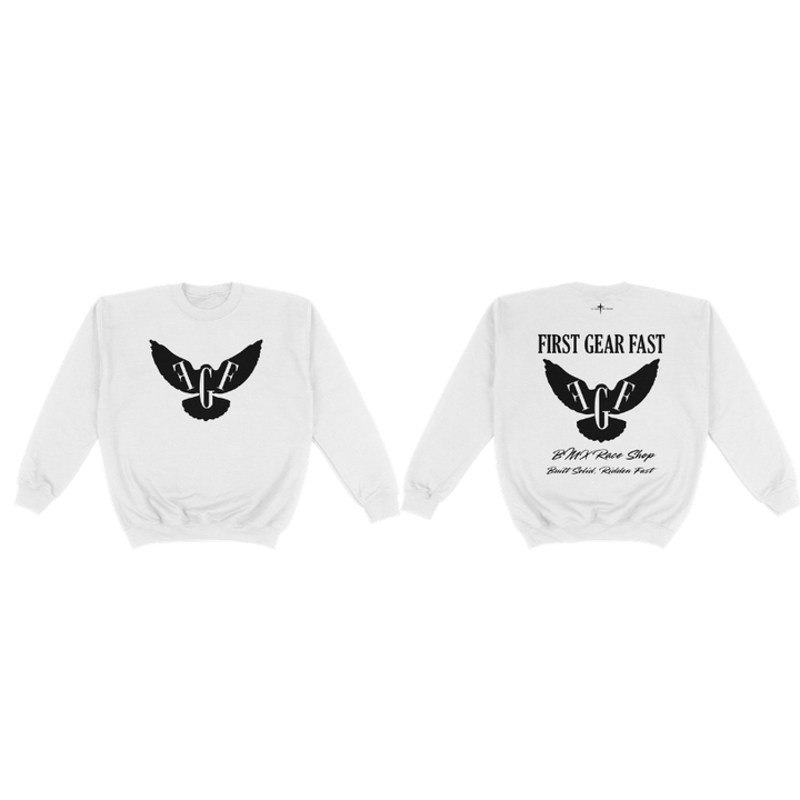 Youth Heavyweight Crewneck Sweatshirt – Classic Fleece Pullover | First Gear Fast