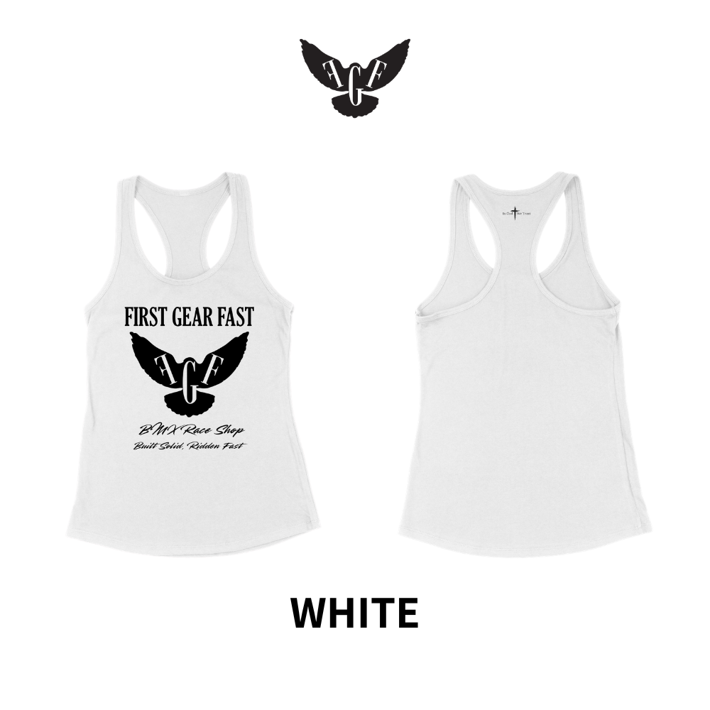 Premium Performance Racerback Tank Top – Soft Tri-Blend Athletic Women’s Tank | First Gear Fast