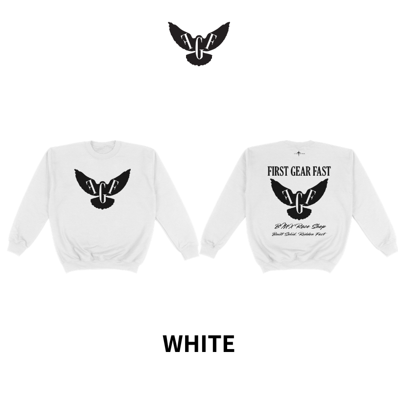Youth Heavyweight Crewneck Sweatshirt – Classic Fleece Pullover | First Gear Fast
