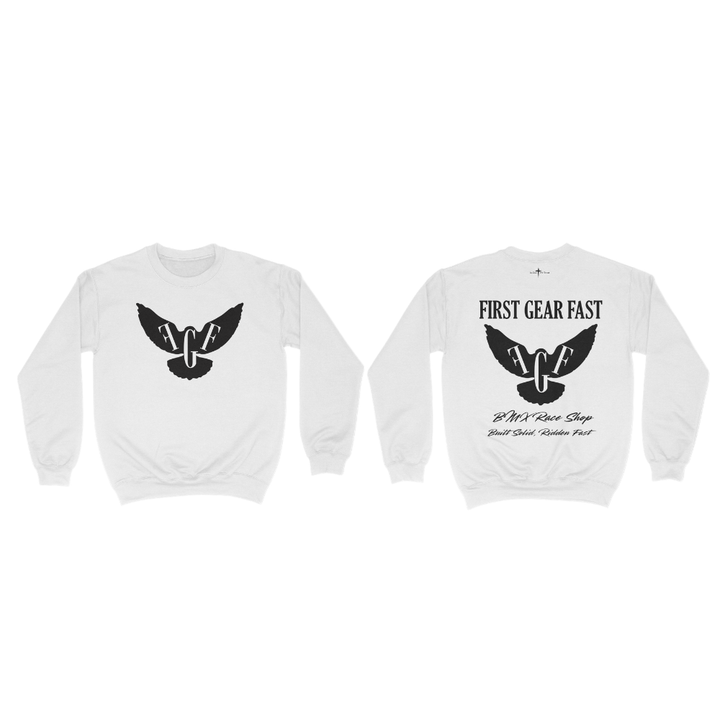 Heavyweight Crewneck Sweatshirt – Classic Fleece Pullover | First Gear Fast