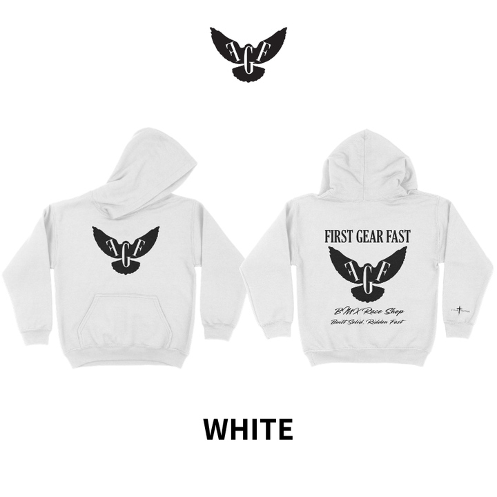 Youth Heavyweight Hoodie – Classic Fleece Pullover Sweatshirt | First Gear Fast