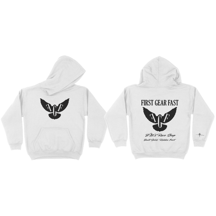 Youth Heavyweight Hoodie – Classic Fleece Pullover Sweatshirt | First Gear Fast