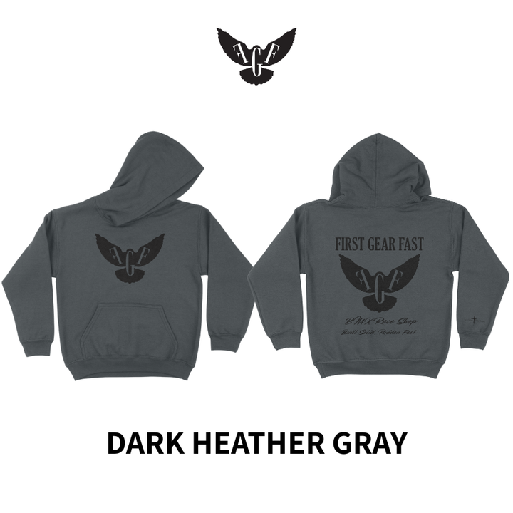 Youth Heavyweight Hoodie – Classic Fleece Pullover Sweatshirt | First Gear Fast
