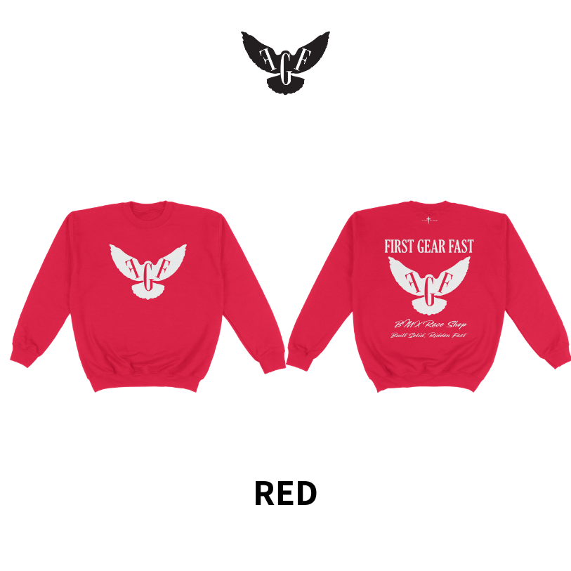 Youth Heavyweight Crewneck Sweatshirt – Classic Fleece Pullover | First Gear Fast