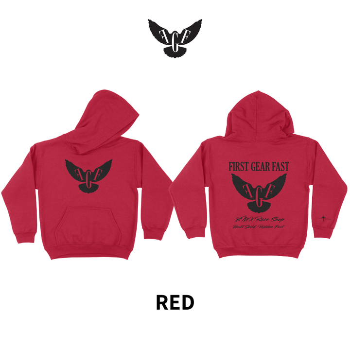 Youth Heavyweight Hoodie – Classic Fleece Pullover Sweatshirt | First Gear Fast